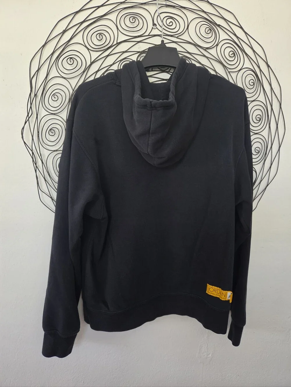 Jordan Men's Medium Black Cotton Blend Graphic Pullover Hoodie Jumpman